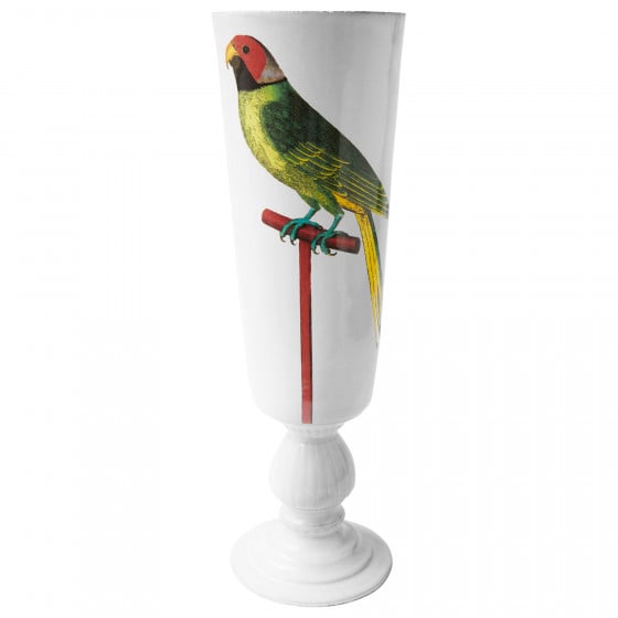 Tall Albin Fridatutah Bengal Parrot Vase