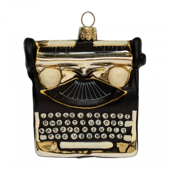 Black and Gold Typewriter