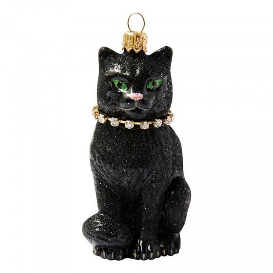 Black Cat with Necklace