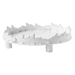 Round Leaf Wreath Platter