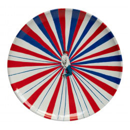 Tricolore Dessert Plate with Character