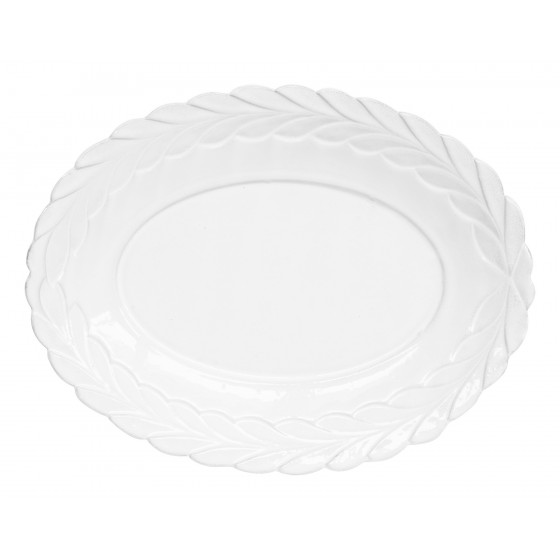 Oval César Platter with Laurels