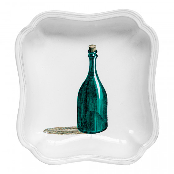 Green Bottle soup plate