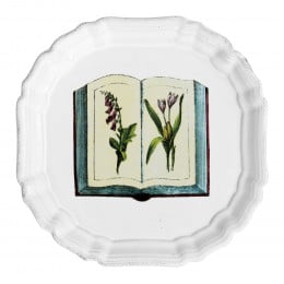 Petite assiette Grand livre de fleurs