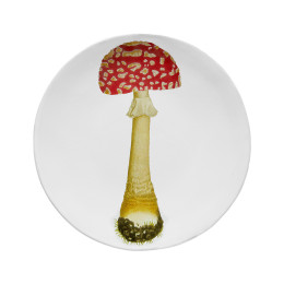 Assiette agaric fausse oronge