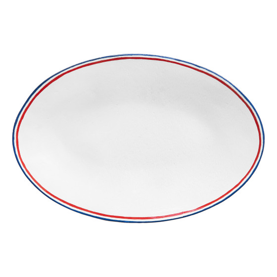 Plat ovale Tricolore