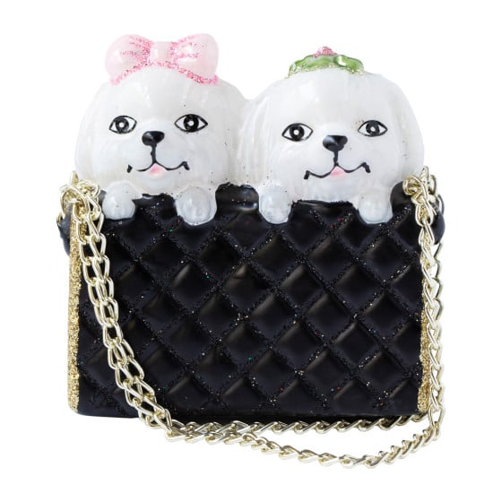 Sac Tendance Noir Mat avec Chiens