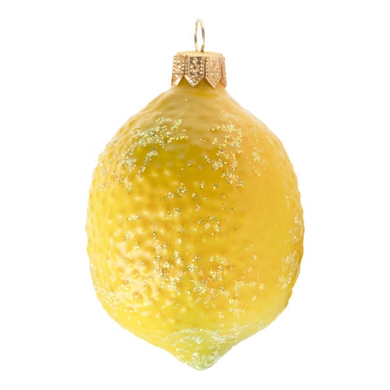 Ornement Citron à paillettes