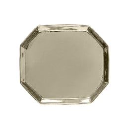 Octave Dessert Plate - Platinum Interior