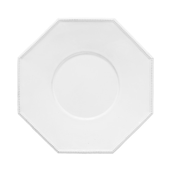 Octagonal Perles Dinner Plate