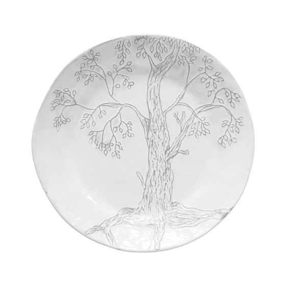 Assiette plate grand arbre