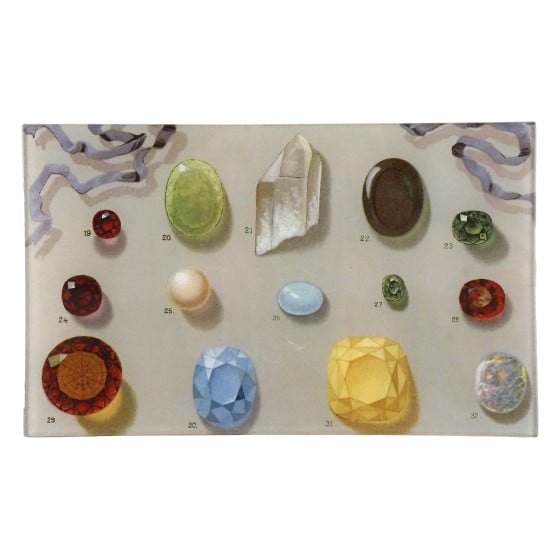 Gems & Precious Stones Rectangular Tray