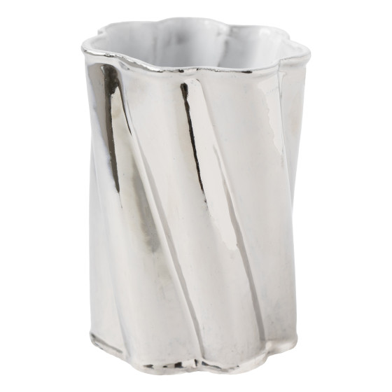 Tall Peggy Tumbler - Platinum Exterior