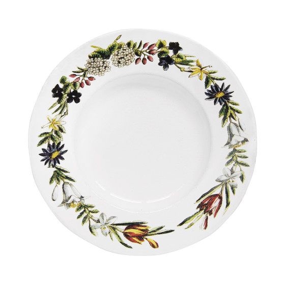 Assiette moyenne Couronne de Fleurs