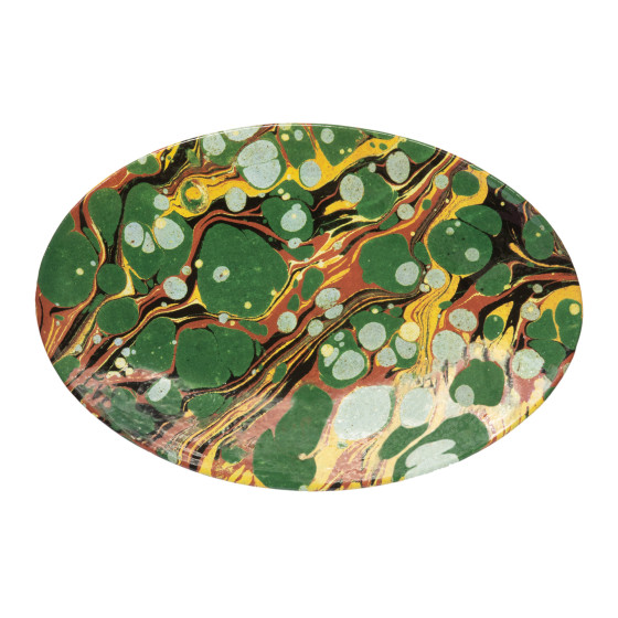 Green Marble Oval Platter