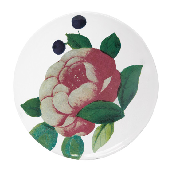 Small Voluptuous Rose Plate