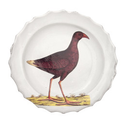 The Purple Bird Soup Plate