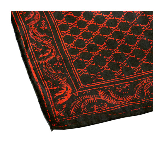 Bandana Monogramme Noir et Rouge