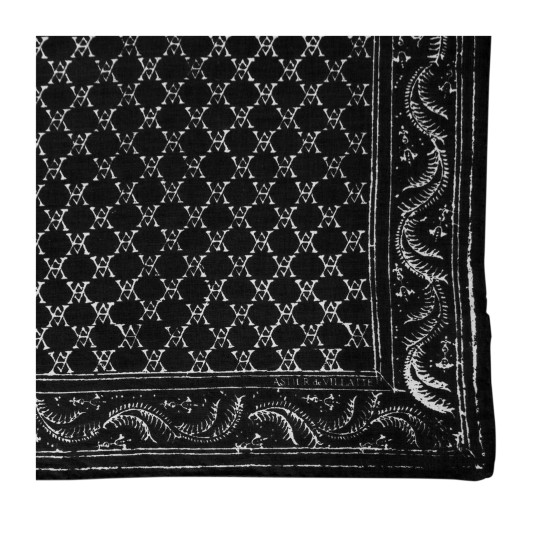 Bandana Monogramme Noir et Blanc