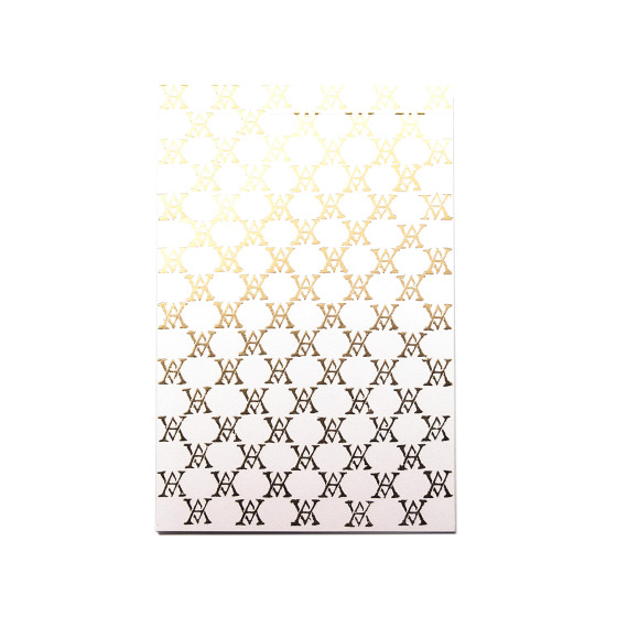 Petit Bloc Note Monogramme (blanc)