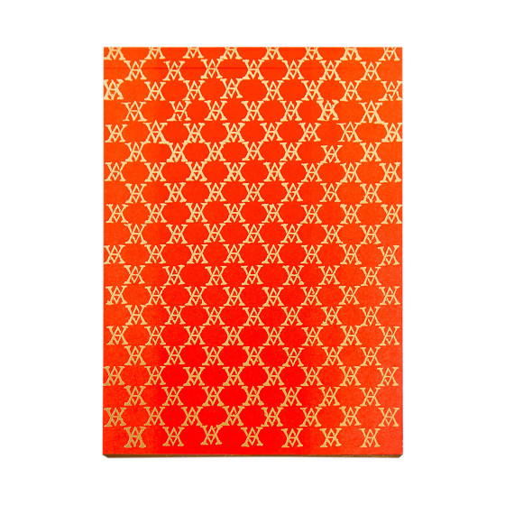 Large Monogramme Notepad (Orange)