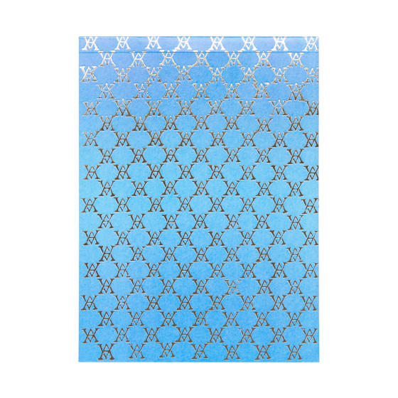 Grand Bloc Note Monogramme (bleu)